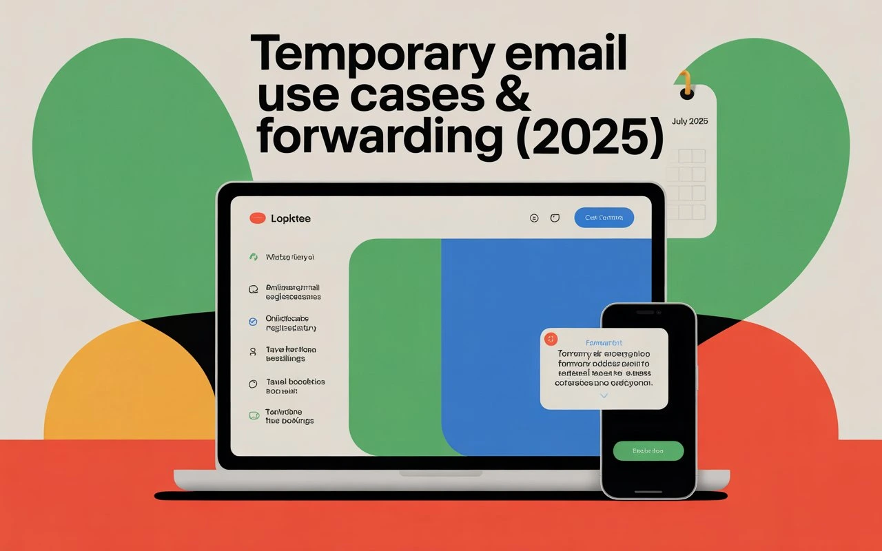 Comparison of short-term disposable email vs. alias forwarding for checking received mail.